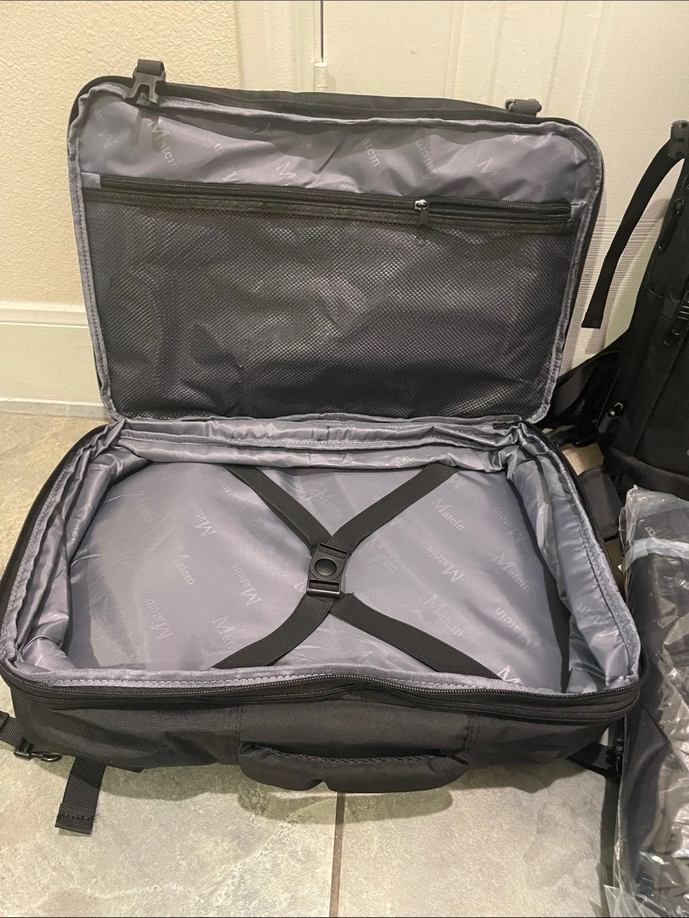 BUNDLE - Black Men's Travel Backpack - Sleek Carry Bag